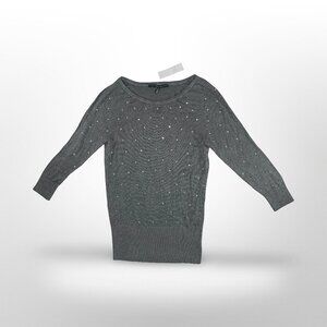 White House Black Market Smoked Pearl Heather Sweater - Small